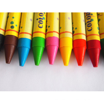 Crayon de cire de couleur vive non-toxique de haute qualité fournisseur de la Chine Dh-0212c